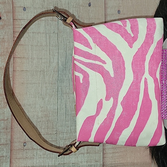 Dooney & Bourke Pink Zebra Handbag - Picture 5 of 12